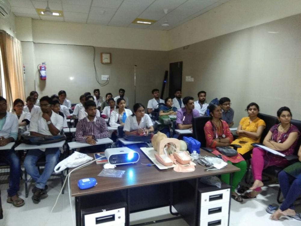 ISA NCB conducted CPCR at IGGMC for Interns and junior residents