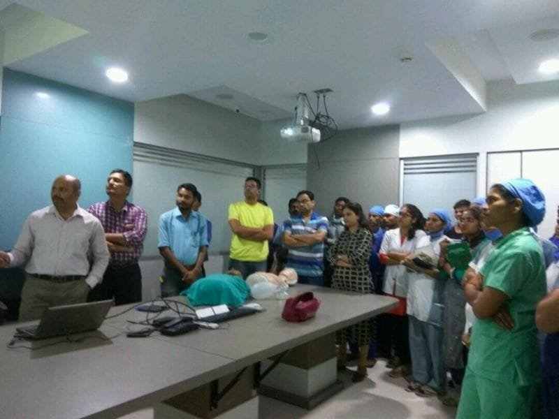 ISA NCB conducted CPR demo and hands-on training at VIMS Hospital