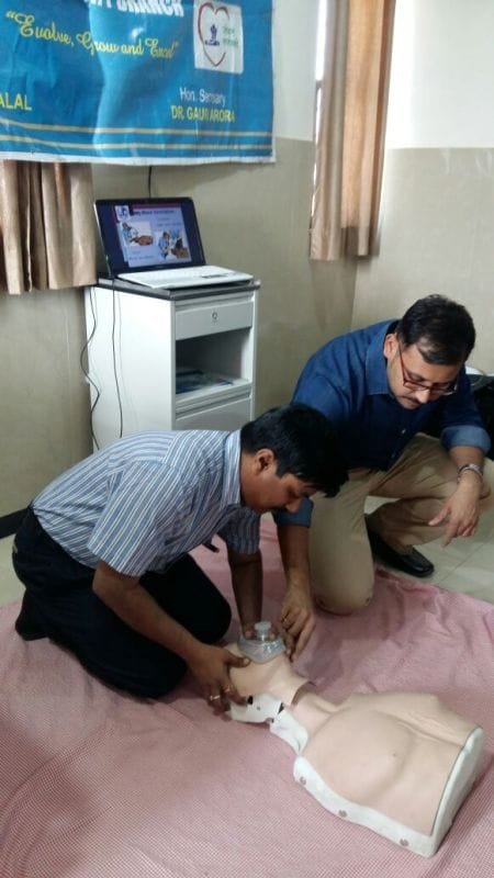 CPR activity done by ISA NCB at Lotus Hospital, Nagpur