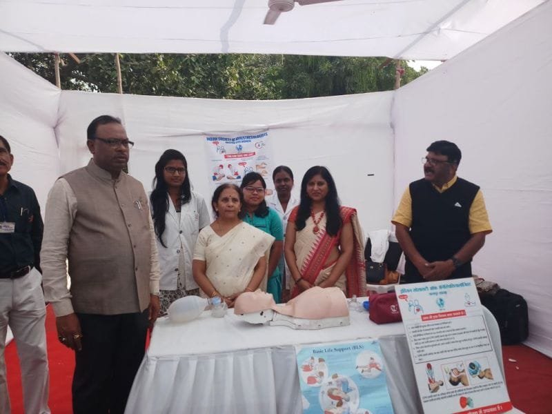 ISA NCB and Dept of Anesthesiology, GMC Nagpur conducted CPCR demo at Maha – Arogya Shivir