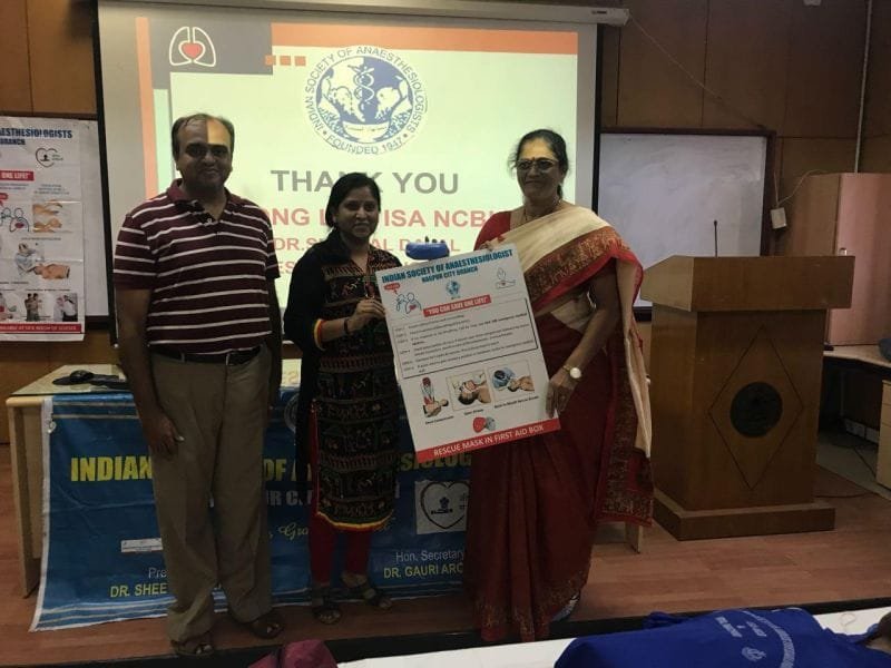 ISA NCB conducted CPR activity at Reserve Bank of India, Nagpur