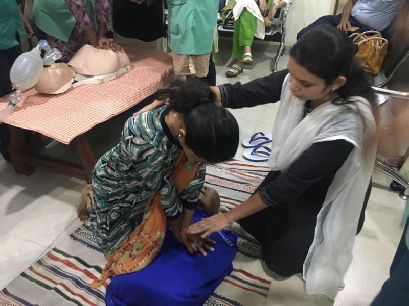 BLS / COLS activity at Jasleen Hospital