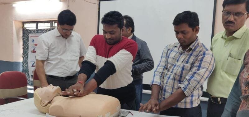 BCLS Activity at Rural Health Training Centre, Saoner