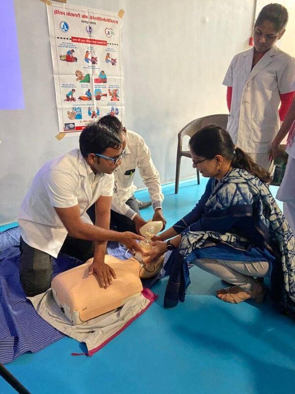 BCLS activity at Radiance Hospital, Central Avenue, Nagpur