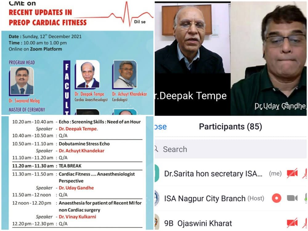 Virtual CME on “Recent Advances in Pre-operative Cardiac fitness” — Gallery Image 1