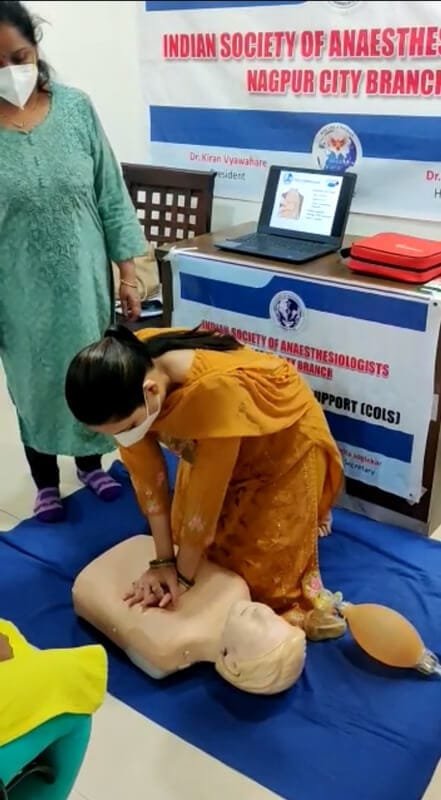 BCLS activity at Avdhoot Hospital