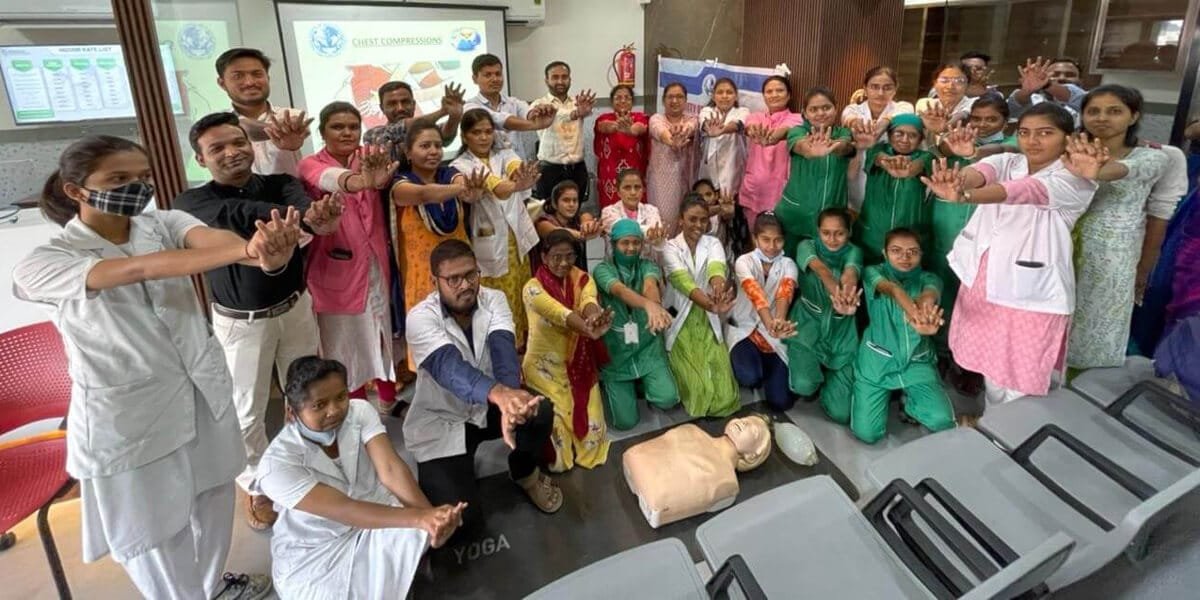 BCLS and COLS activity at Pugalia Hospital, Nagpur