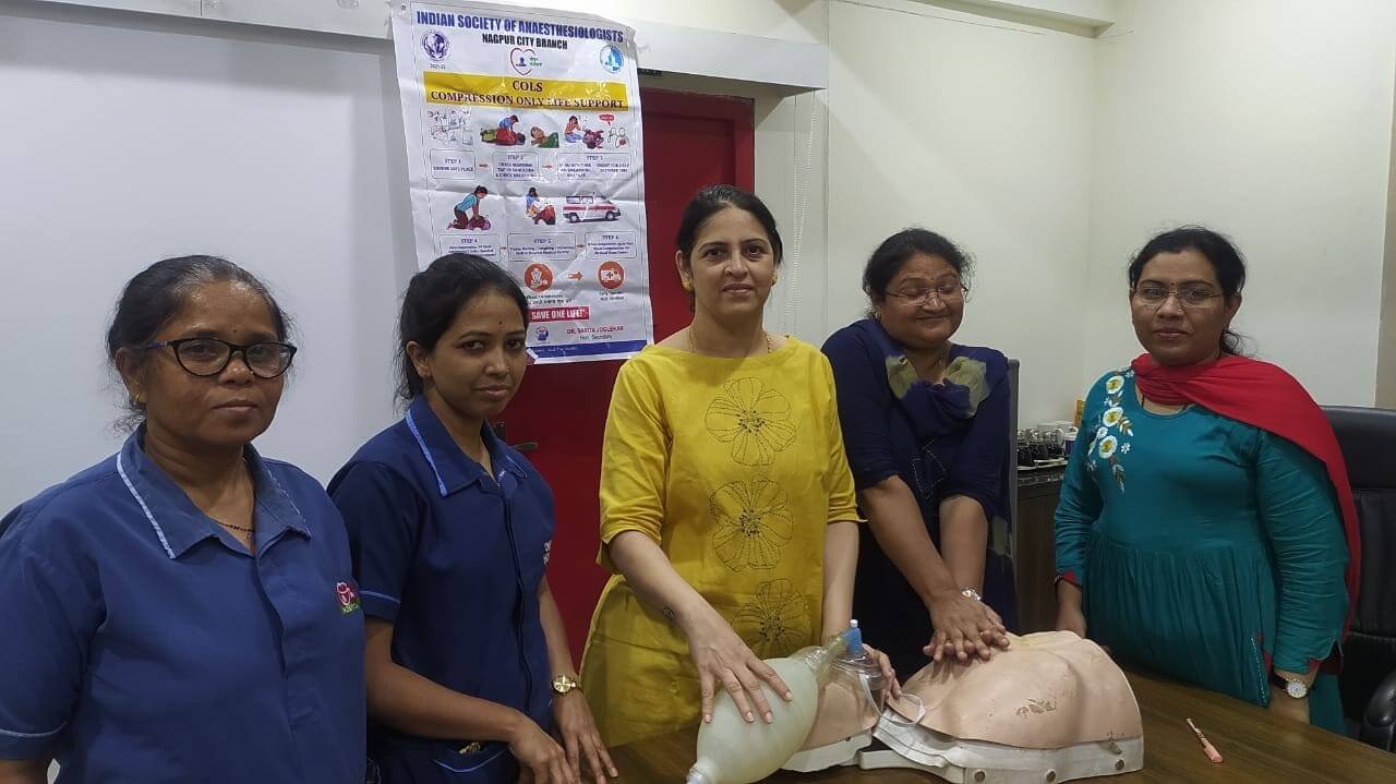 COLS activity for staff of Omega hospital, Nagpur