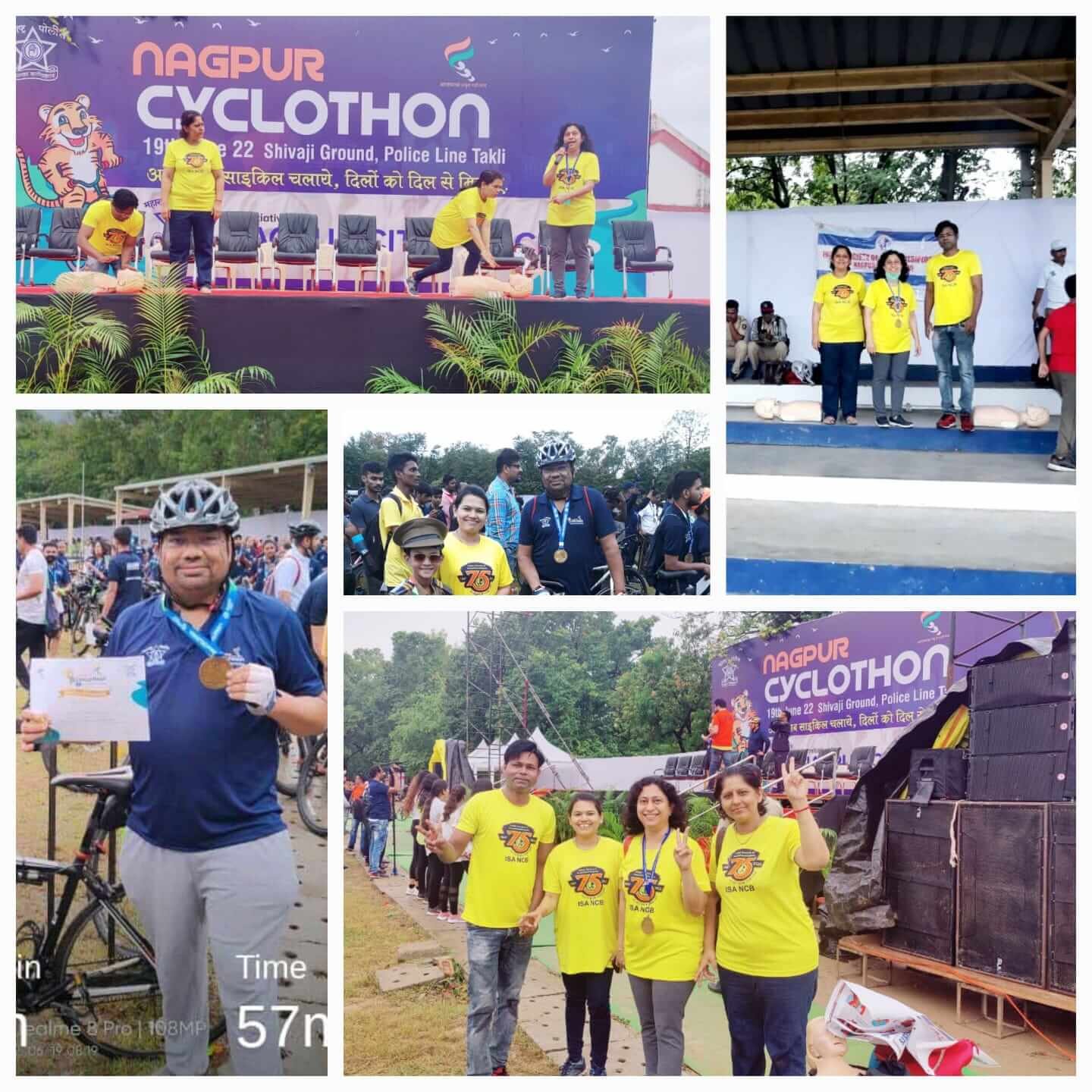 COLS activity at Nagpur Cyclothon event by Nagpur Police