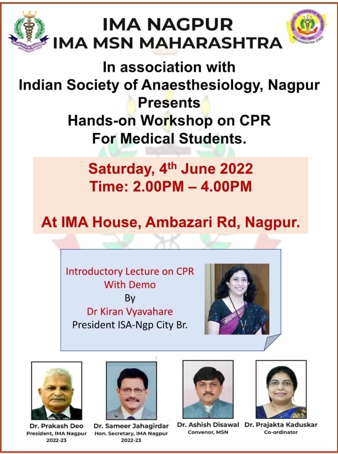 BCLS at IMA Nagpur for medical students
