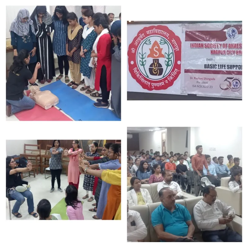 ISA NCB conducted BASIC LIFE Support & Hands on Session at Shri Ayurved College — Gallery Image 2