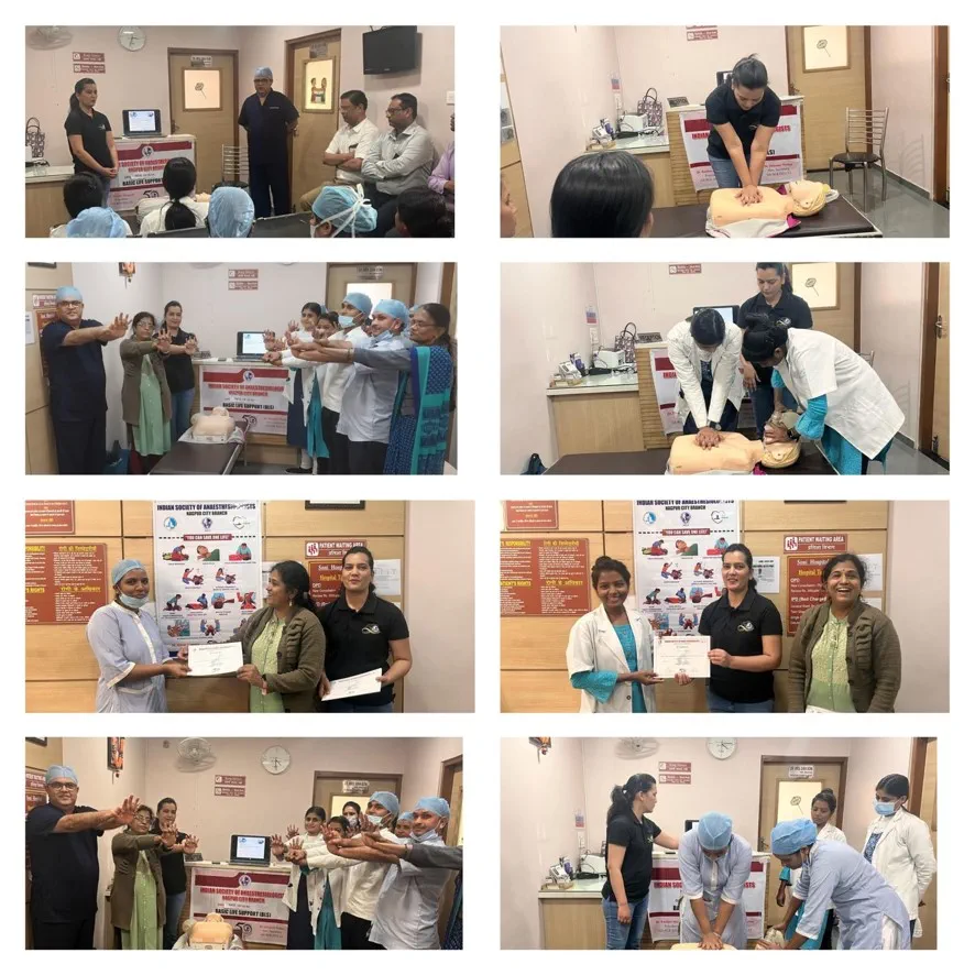 BCLS activity at Soni Urology Hospital, Ramsadpeth Nagpur