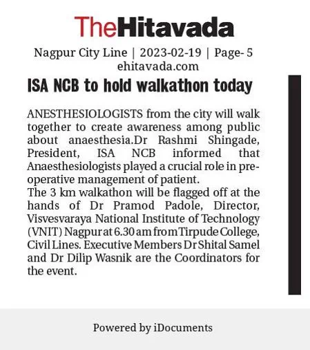 WALKATHON FOR PUBLIC AWARENESS ANAESTHESIA — Gallery Image 4