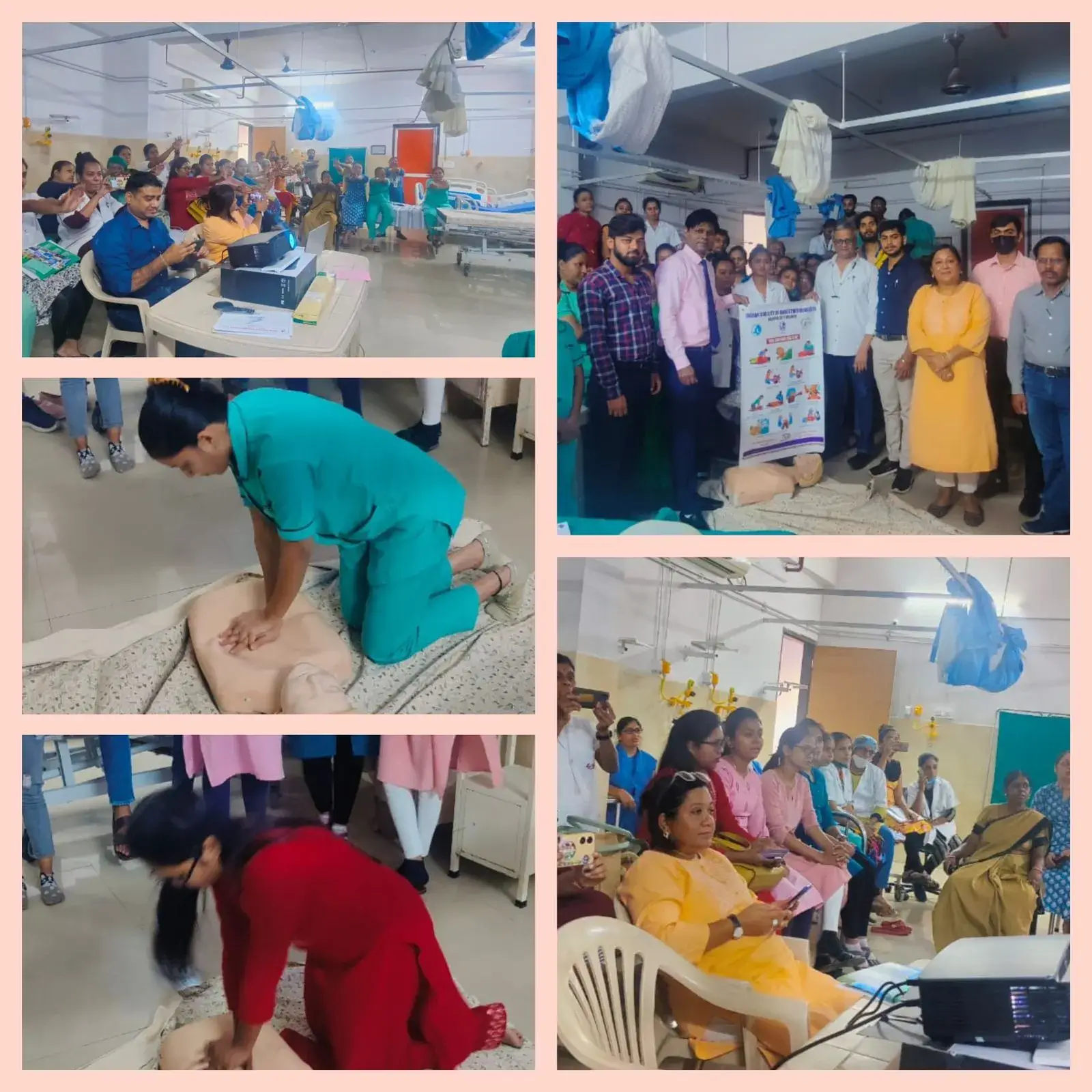 BCLS activity at Tirpude hospital and Research centre