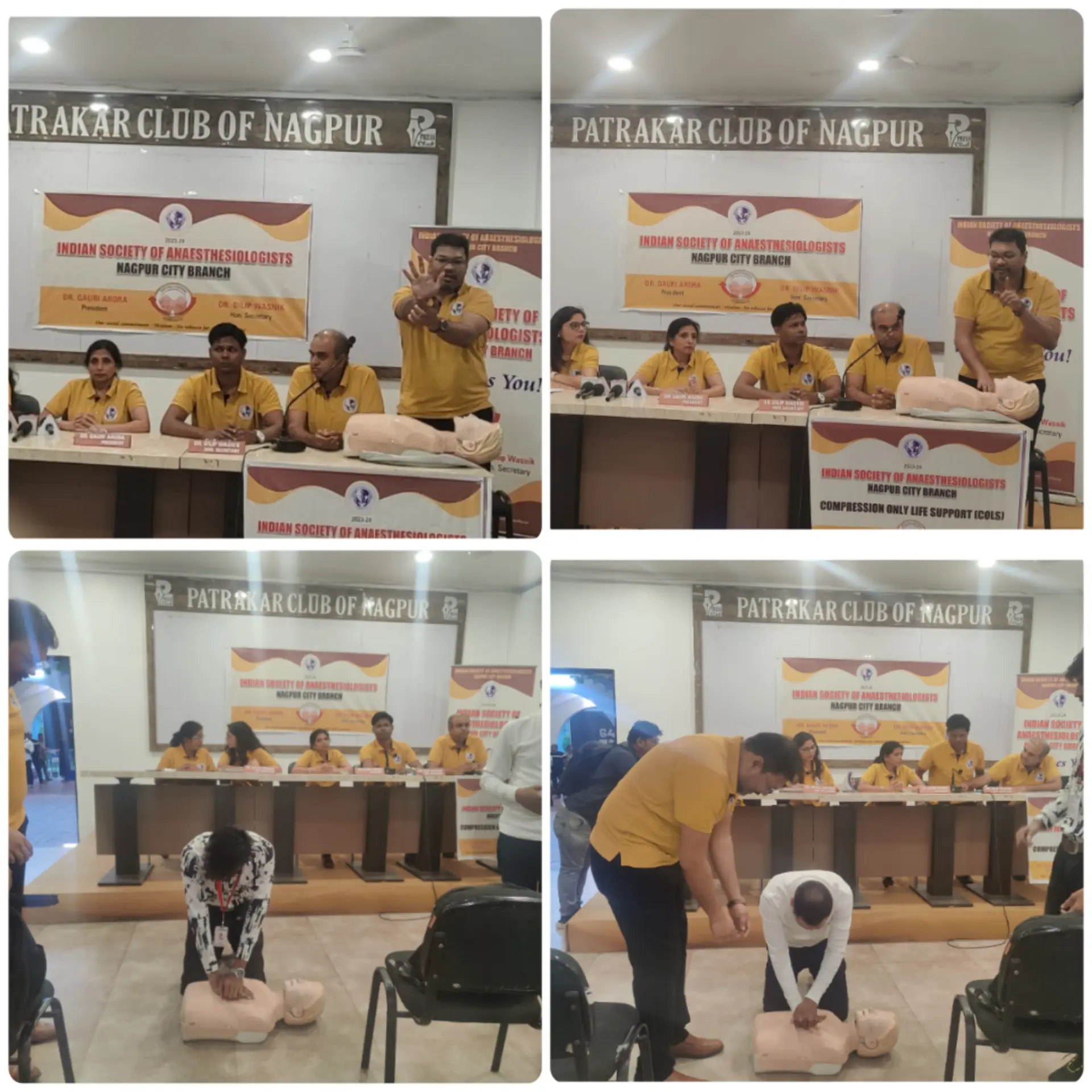 COLS activity for Reporters at Nagpur Press Club