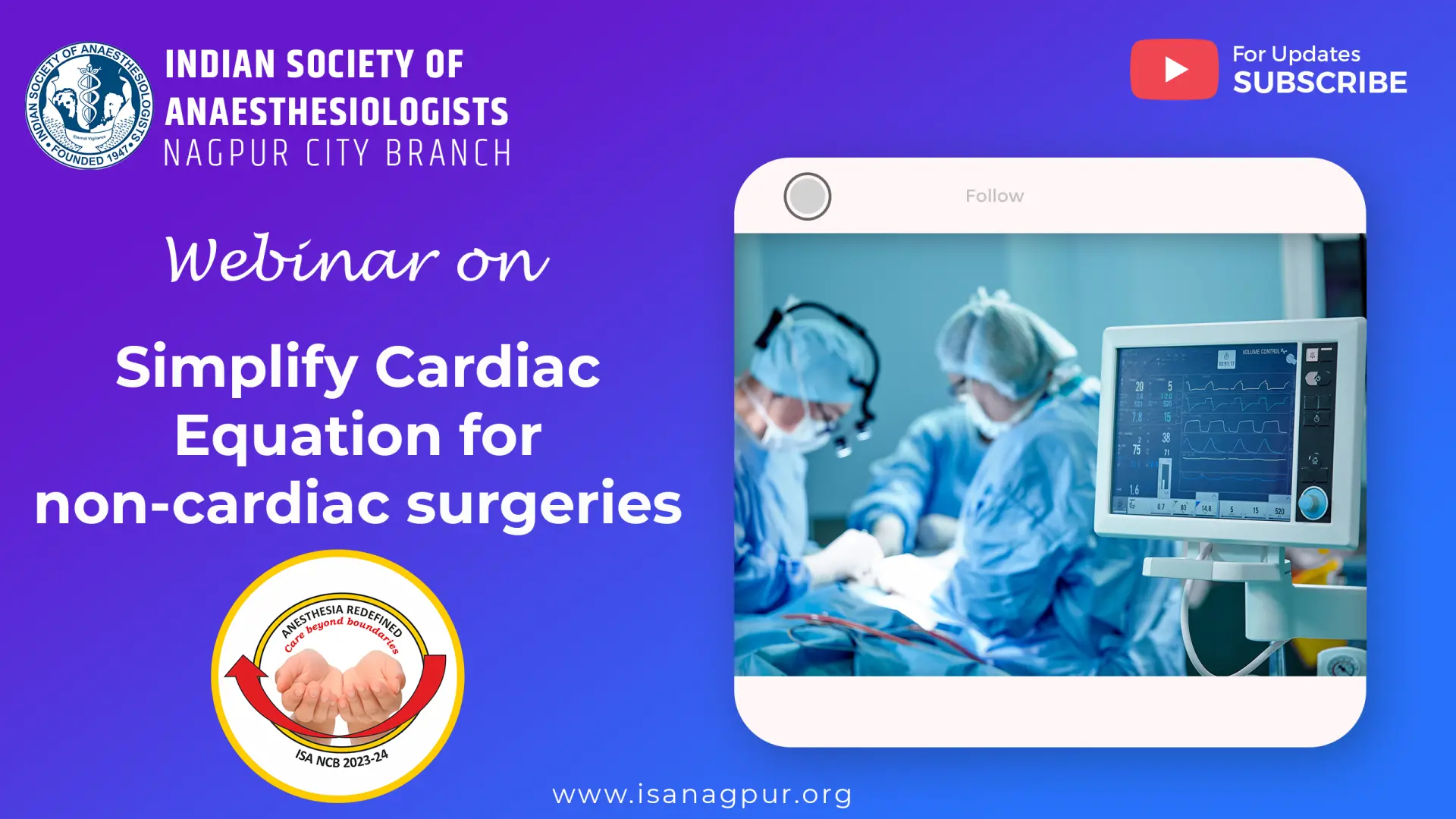 WEBINAR: Simplify Cardiac Equation for non cardiac surgeries