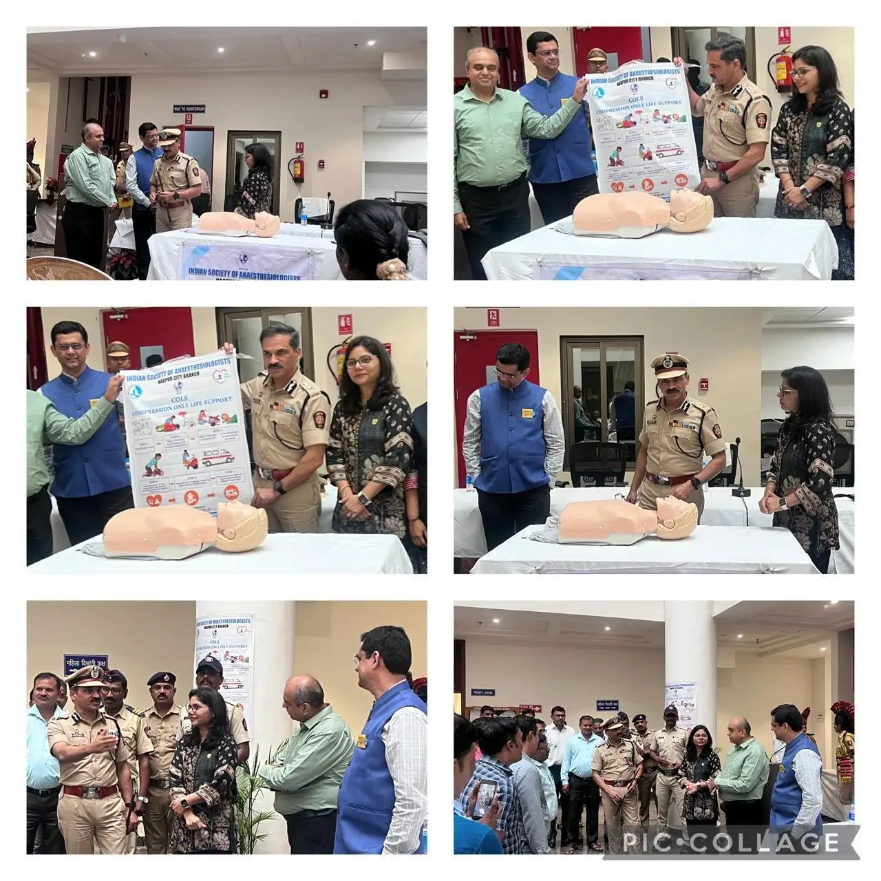 Mega COLS Training for Police Officials by ISA Nagpur City Branch and Datta Meghe Medical College
